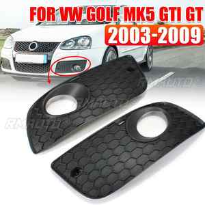 Cubierta de rejilla de parachoques delantero inferior para luces antiniebla, juego de cubiertas de luces antiniebla izquierda/derecha para VW Golf MK5 GTI 2004 2005 2006 2007 2008 2009 - Product Image 1