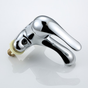 Robinet de lavabo monocommande à poser sur comptoir, 3 trous, avec cartouche céramique, corps en cuivre, pour lavabo de salle de bain - Product Image 2
