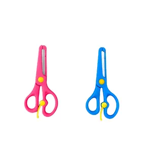 Student Art Safe Labor-saving Elastic Scissors Children's Stationery Paper Cutting Paper Scissors For School For Diy