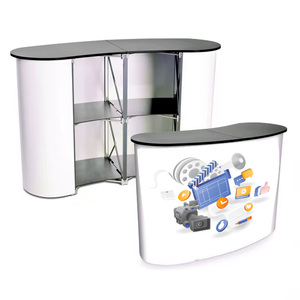 Tùy chỉnh di động có thể gập lại EXPO bàn với LED ánh sáng xúc tiến triển lãm thương mại gian hàng truy cập pop-up Triển Lãm Đứng Bảng hiển thị - Product Image 1