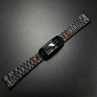 Bracelet en acier inoxydable brossé doré 20 mm, bracelet poli, bracelet Président, fermoir à glissière pour montre Daytona Submarine