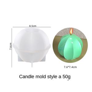 Molde de resina epoxi hecho a mano para <span class=keywords><strong>velas</strong></span> cilíndricas con diseño de ondas tridimensionales, tipo cubo de Rubik, modelo XC-1848 - Product Image 6