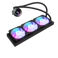 Enfriador Líquido para CPU SAMA Aio de 360 mm, Radiador Blanco y Negro, Disipador de Calor RGB, Refrigeración por Agua para Procesador de PC, Radiador para Juegos de PC