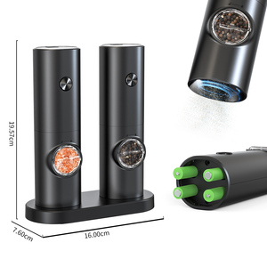 <span class=keywords><strong>Moulin</strong></span> à épices sans fil à commande à une touche, <span class=keywords><strong>moulin</strong></span> à poivre électrique portable avec lumière LED pour <span class=keywords><strong>le</strong></span> <span class=keywords><strong>camping</strong></span> - Product Image 3