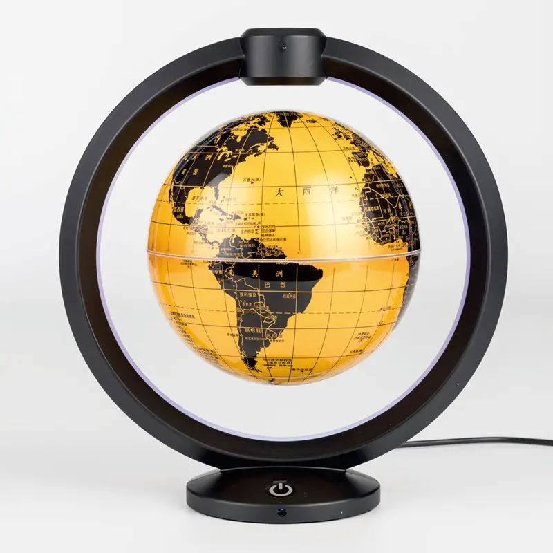 Fabrika toptan düşük fiyat LED dünya haritası moda hediye öğretim ev için maglev küre akıllı ışık