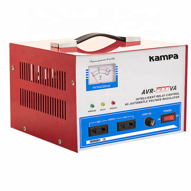 OEM/ODM 1500VA Single Phase AC Automatic Voltage Regulator (AVR) 220V LED Display Protector Overvoltage/Undervoltage Protection
