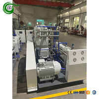 Compresor de Pistón de Hidrógeno H2 Fabricado en China, Completamente Libre de Aceite, Bajo Costo de Mantenimiento, Entrada 4 Bar, Salida 50 Bar, Flujo 30 Nm3/h