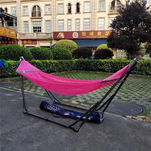 Columpio al aire libre soporte negro <span class=keywords><strong>balcón</strong></span> Oficina almuerzo descanso columpio adulto cama de malla <span class=keywords><strong>plegable</strong></span> conveniente <span class=keywords><strong>hamaca</strong></span> - Product Image 3