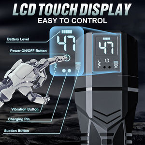 2.23 lbピンク複数吸引振動モードペニス刺激玩具カップル男性オナニーポケットプッシー航空機カップ用ギフト - Product Image 4