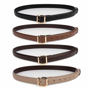 Ceinture décontractée pour femmes à largeur personnalisée avec boucle à ardillon et <span class=keywords><strong>double</strong></span> couture Design Ceinture pour femmes à la mode - Product Image 1