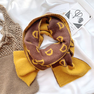 Customizable Korean <strong>Fashion</strong> Design Pattern Knitted Scarf for Ladies Soft and Warm Long Winter <strong>Accessory</strong> - Product Image 5