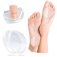 Coussinets en gel souples et flexibles à forme libre pour la protection des genoux, des chevilles et des poignets, inserts de talon – Fermeture à clipser sans colle pour la randonnée et le cyclisme