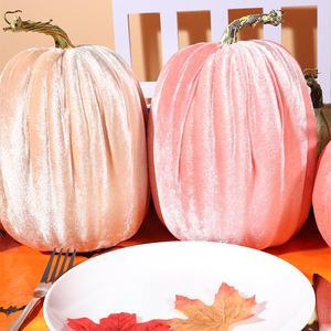 U200 <strong>Large</strong> Artificial Velvet <strong>Pumpkins</strong> Perfect for Halloween Decor Thanksgiving Table Decor Velvet <strong>Pumpkin</strong> Home Decoration - Product Image 4
