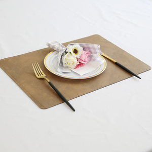 Vente chaude Qualité Rectangle PVC Napperons Résistant À La Chaleur Maison Cuisine PU Table À Manger Tapis Ensembles - Product Image 5