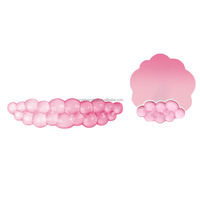 Tapis de souris ergonomique en gel avec repose-poignet en mousse à mémoire de forme, motif nuage dégradé, antidérapant, pour bureau, PC et ordinateur portable