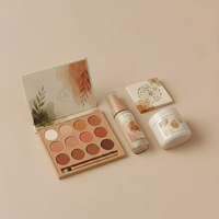 Ensemble de maquillage haut de gamme personnalisé |   Palette de fards à paupières tout-en-un, boîte-cadeau en poudre |   Boîtes rigides durables pour kit de beauté, emballage complet