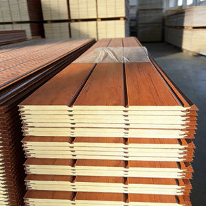 Panneaux sandwich en métal PU, ignifuges, isolés et décoratifs, pour murs intérieurs et extérieurs, directement de l'usine - Product Image 4