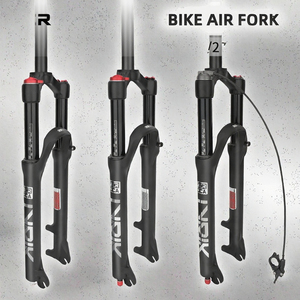 Fourche avant de <span class=keywords><strong>VTT</strong></span> de 26, 27,5 et 29 pouces avec suspension pneumatique, <span class=keywords><strong>couronne</strong></span> en aluminium et axe de 9 mm, type de direction droite, pièces de vélo de montagne - Product Image 5