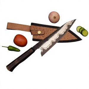 Cuchillos de cocina de acero inoxidable de primera calidad con mango de madera, cuchillos de chef para uso en la cocina, a la venta a precio económico. - Product Image 6