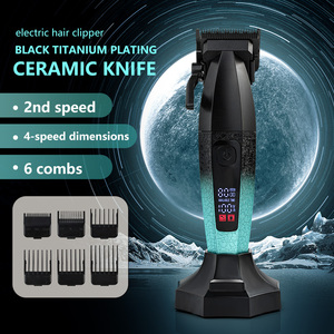 <span class=keywords><strong>Tondeuse</strong></span> à cheveux avec écran LCD, longueurs de <span class=keywords><strong>coupe</strong></span> réglables, charge rapide, <span class=keywords><strong>tondeuse</strong></span> en céramique recouverte de titane - Product Image 5