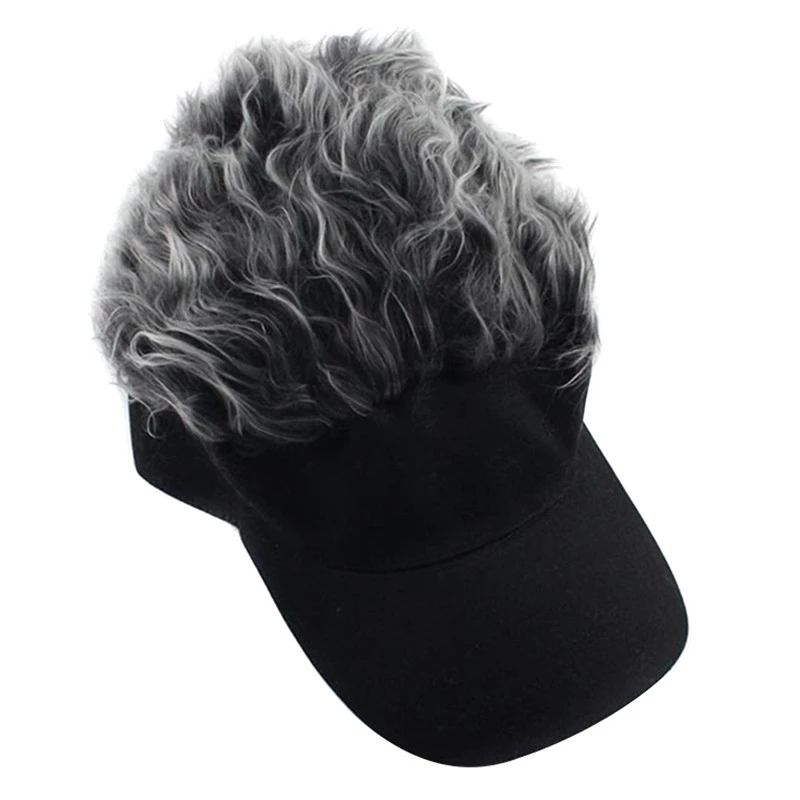 Peluca Con Gorra De Tigre Y Aretes – Disfraz De Rockero Y Cosplay Para Adultos Y Niños – Peluca Rubia Y Bigote Despegable – Ideal Para Fiestas De Disfraces Y Halloween