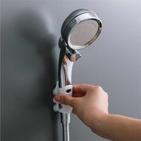 Accessoire universel réglable en silicone pour robinet de salle de bain, haute pression, économie d'eau, support mural pour pommeau de douche