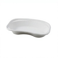 Bol réniforme jetable en pulpe moulée, bassin médical pour vomissements, plateau réniforme biodégradable en pulpe de papier pour hôpital