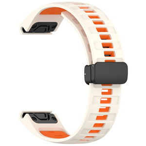 Bracelet de montre sport en silicone bicolore à libération rapide de 20 mm pour <span class=keywords><strong>Garmin</strong></span> <span class=keywords><strong>Fenix</strong></span> <span class=keywords><strong>5S</strong></span> <span class=keywords><strong>Plus</strong></span> 6S 7S Pro Solar <span class=keywords><strong>Fenix</strong></span> 8 43 mm, bracelet de remplacement - Product Image 5