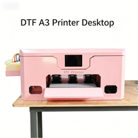 Imprimante jet d'encre de bureau Benlun A3 pour T-shirts, tête XP600, petite imprimante DTF à transfert thermique, rouleau de film PET rose, encre bleue pour Flex