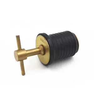 1 "Messing Twist Turn Boots rumpf Livewell Drain Plug mit Neopren-Dichtung