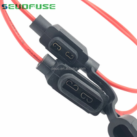 Porte-fusible étanche 14AWG à lame standard en ligne, adaptateur de fusible, vente directe usine