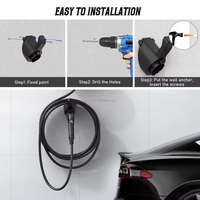 Nouveau support de chargeur et de câble GB/T EV support mural EVSE support de pistolet de câble de charge pour la plupart des modèles standard européens X