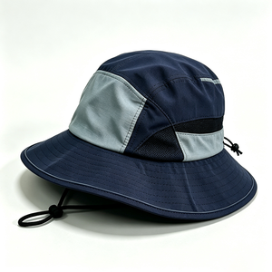Unisex UPF50+ Wide Brim Fishing Bucket <b>Hat</b> Quick Dry Breathable Mesh Outdoor Sun <b>Hat</b> Windproof Chin Strap Image Casual Daily - Product Image 4