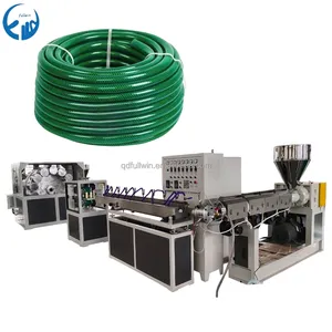 制造商塑料机Pvc Hdpe/pe纤维消防水纤维增强花园编织管软管挤出机