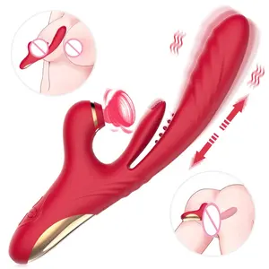 Jouet sexuel vibrant pour femme adulte, Sex-Toy, vibromasseur clitoris, sucette et langue, gode, vibromasseur, 3 en 1