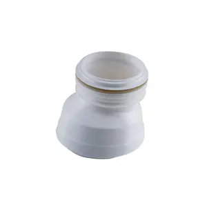 White PVC Flexible WC Pan Connector Flexi Toilet Waste Long 250mm-500mm