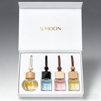 Diffuseur de parfum pour voiture suspendu, flacon en verre vide de 10 ml, avec logo personnalisé, pour grille d'aération de voiture, vente en gros