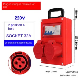กล่องพลาสติกกันน้ำแบบพกพา380V สำหรับใช้ในอุตสาหกรรมอุปกรณ์ก่อสร้างไซต์ก่อสร้างเคลื่อนที่ - Product Image 6
