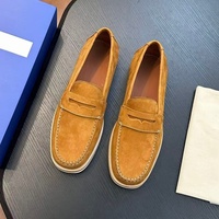 Mocassins Penny en Cuir de Vachette de Haute Qualité pour Hommes, Style Designer JJW, Chaussures Décontractées et Habillées, Chaussures de Marche Professionnelles