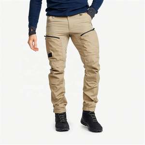 Pantalones cargo de Alta calidad de color caqui con múltiples bolsillos, pantalones informales para deportes al aire libre para hombre - Product Image 1