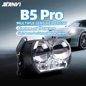 Prix Usine B5PRO Phare Bi-LED 3 Pouces à Lentille de Projection, Éclairage Automobile 12V, Système d'Éclairage Auto 6000K, Amélioration de Phare - Product Image 1