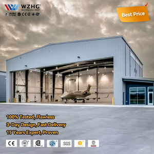 Nuevas Naves Industriales de Acero Prefabricadas con Estructura de Acero, Hangares para Aviones, Edificios de Gran Envergadura y Gran Peso, Vida Útil de 50 Años - Product Image 1