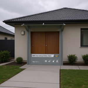 Auvent de porte d'entrée ABS International en polycarbonate et aluminium, imperméable, design contemporain - Product Image 2