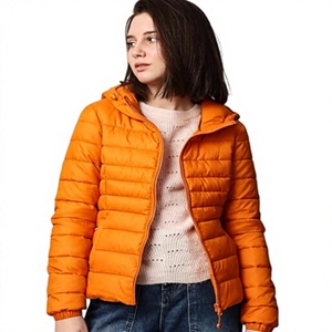 Women's Lightweight <b>Packable</b> Hooded Winter Quilted Puffer <b>Jacket</b> Detachable Sleeves Hat Water Resistant Fur Lining - Product Image 1