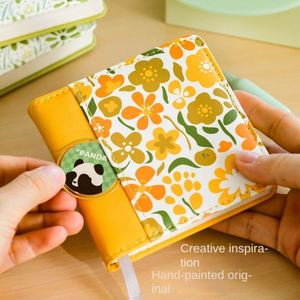 Small Fresh A7 Mini Pocket Book High Color Value Cute Horizontal Line Blank Grid Hand Account <b>Journal</b> Portable Notebook Book - Product Image 3
