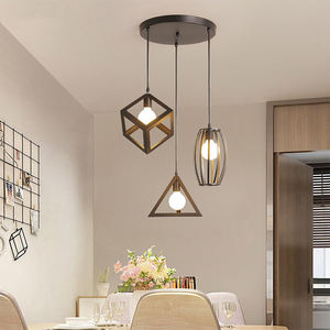 Luces colgantes de Metal y hierro de estilo Retro Industrial, jaula colgante de cabeza de ingle, lámpara led moderna, luz colgante Vintage - Product Image 4