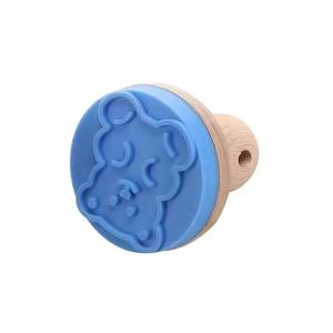 Factory Direct Sale Wood Cartoon Embosser Cookie Stamp Food Grade <b>Silicone</b> <b>Tools</b> - Product Image 5