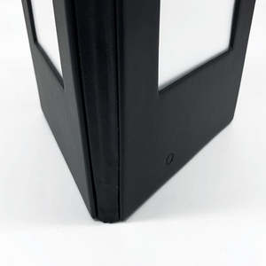 Wholesale PU Leather Table Top Digital <b>Tent</b> <b>for</b> Restaurant 3 Side Menu with <b>Light</b> Menu Display Screen Table Stand - Product Image 4