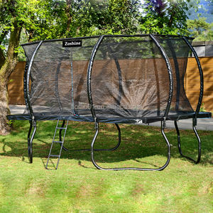 Zoshine 10 x14ft מלבני פנאי pvc טרמפולינה בטוחה עמיד למים משטח לא להחליק סולם astm אישר רשת - Product Image 2