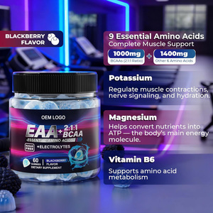 Gomitas <span class=keywords><strong>de</strong></span> EAA + BCAA, <span class=keywords><strong>Suplemento</strong></span> <span class=keywords><strong>de</strong></span> 9 <span class=keywords><strong>Aminoácidos</strong></span> Esenciales, <span class=keywords><strong>Aminoácidos</strong></span> <span class=keywords><strong>de</strong></span> <span class=keywords><strong>Cadena</strong></span> <span class=keywords><strong>Ramificada</strong></span>, Suplementos <span class=keywords><strong>de</strong></span> Electrolitos para Hidratación - Product Image 3